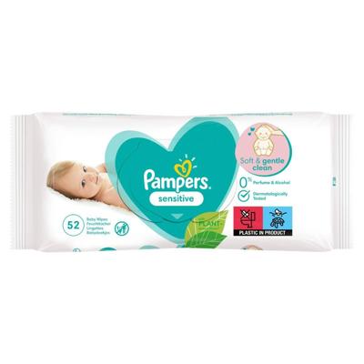 Pampers Pampers Sensitive Billendoekjes Parfumvrij 52 stuks