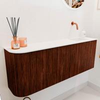 Toiletmeubel Mondiaz Joya | 111.6 cm | Meubelkleur Ruby | Faye wastafel Talc Rechts | Zonder kraangat(en) Toiletmeubel Mondiaz Joya | 111.6 cm | Meubelkleur Ruby | Faye wastafel Talc Rechts | Zonder kraangat(en)