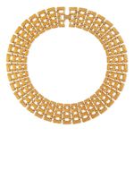 Susan Caplan Vintage collier ras-du-cou Napier à détail de chaine(années 1970) - Or