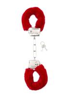 Furry Handcuffs - Red - thumbnail