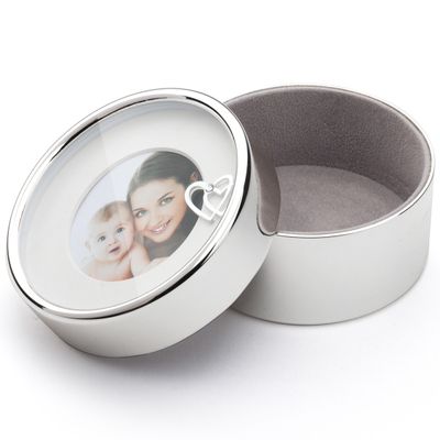 Zilverstad 7568261 Fotodoosje I love you mom verzilverd gelakt 103 x 103 x 50 mm