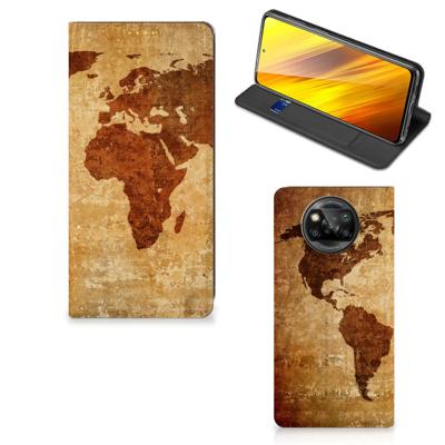 Xiaomi Poco X3 Pro | Poco X3 | Book Cover | Wereldkaart
