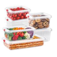 Plasticforte Vershoudbakjes set Frost - 6x stuks - vriezer bakjes - kunststof - diverse maten