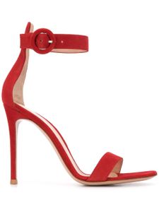 Gianvito Rossi sandales Portofino en daim - Rouge