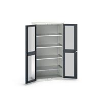 Bott Verso Systeemkast | 1050x550x2000mm | 4 Legborden | 2 Raamdeuren | RAL 7016 - 16926277.19 Bott Verso Systeemkast | 1050x550x2000mm | 4 Legborden | 2 Raamdeuren | RAL 7016 - 16926277.19