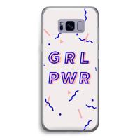 GRL PWR: Samsung Galaxy S8 Transparant Hoesje - thumbnail