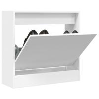 VidaXL Schoenenkast 60x21x57 cm bewerkt hout wit