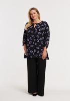 Yoek Tuniek flare LOOPS | Zwart | Maat 42/44