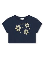 Lanvin Enfant t-shirt en coton à logo imprimé - Bleu - thumbnail