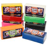 Creativ Company Boetseerklei, diverse kleuren, 8x500 gr/ 1 doos Creativ Company Boetseerklei, diverse kleuren, 8x500 gr/ 1 doos