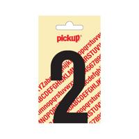 Plakcijfer Nobel 90 mm zwart 2 Pickup - Pickup