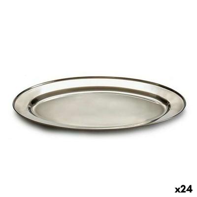 Dienblad Kinvara 2037-40 2037-40 Zilverkleurig Zilver Roestvrij staal 40 x 2,5 x 26,5 cm (24 Stuks)