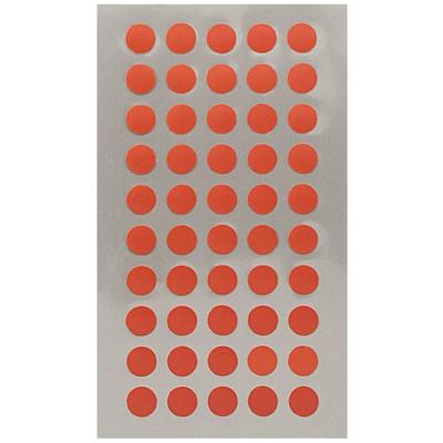 Hobby stickers - 400x stuks - D8 mm - rode ronde stickers - Kantoor stickers - Scrapbook - knutsel