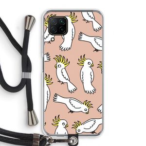 Papegaai: Huawei P40 Lite Transparant Hoesje met koord