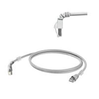 Weidmüller 1233160005 RJ45 Netwerkkabel, patchkabel CAT 6A S/FTP 0.50 m Grijs UL gecertificeerd 1 stuk(s)