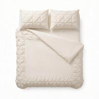 Sleeptime Border Pintuck Beige 200 x 200/220 cm