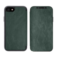 iPhone 12 Mini hoesje - Bookcase - Kunstleer - Siliconen - Groen