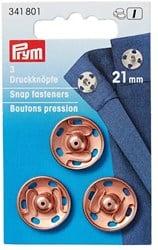 Prym Aannaaidrukknoop Rozegoud 21mm