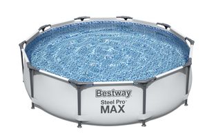 Bestway - Steel Pro MAX - Opzetzwembad inclusief filterpomp - 305x76 cm - Rond