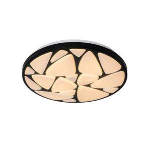 QAZQA Moderne plafondlamp zwart 39 cm incl. LED en dimmer - Marian