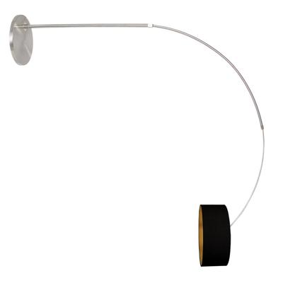 Steinhauer BooglampSparkled Light metaal met zwarte kap - 3963ST