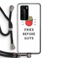 Fries before guys: Huawei P40 Pro Transparant Hoesje met koord