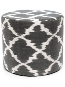 Les-Ottomans pouffe Les Ottomans en soie - Noir