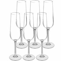 Champagneglazen set Lena - doosje 24x stuks - chique transparant glas - 20 CL