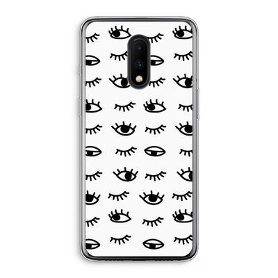 Eye pattern #2: OnePlus 7 Transparant Hoesje