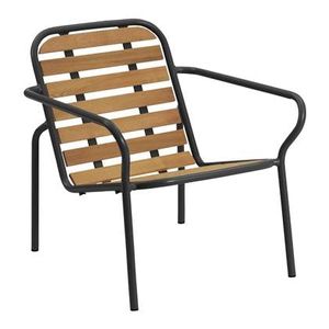 Normann Copenhagen Vig Loungestoel Robiniahout - Zwart