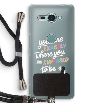 Right Place: Sony Xperia XZ2 Compact Transparant Hoesje met koord