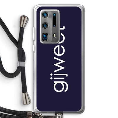 Gijweet: Huawei P40 Pro Plus Transparant Hoesje met koord