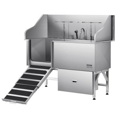 VEVOR Hondentrimbak RVS Waterfilterplaat Linkerdeur 1550x790x1470mm