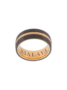 Nialaya Jewelry bague bicolore - Jaune