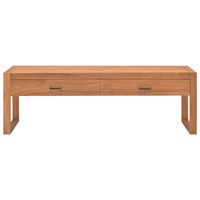 The Living Store TV-meubel Massief Teakhout - 120 x 40 x 45 cm - Met Opbergruimte