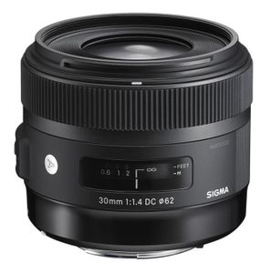 Sigma 30mm F1.4 DC HSM | Art SLR Standaardlens Zwart