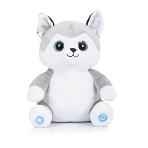 Chipolino Pluche Baby Nachtlamp Knuffelhusky met Muziek & Licht