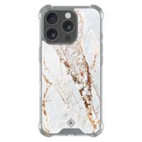 iPhone 16 Pro Max shockproof hoesje - Marmer goud