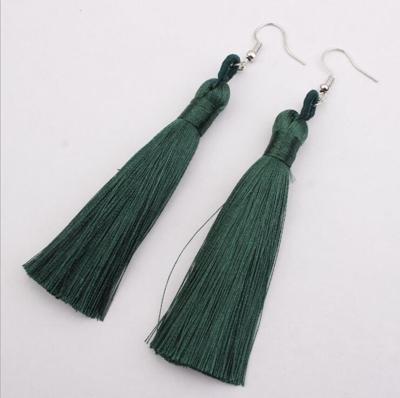 3 delige vrouwen Boho Fashion lange kwast Earrings(green)