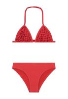 Shiwi Zomer bikini meisjes - hibiscus rood - Lori - triangel set - thumbnail