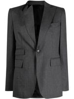 marina yee blazer asymétrique à simple boutonnage - Gris