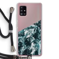 Zee golf: Samsung Galaxy A51 5G Transparant Hoesje met koord