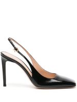 Gianvito Rossi escarpins vernis à bride arrière 105 mm - Noir