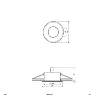 EVN 655001 655001 Inbouwring Halogeen Zonder 50 W Wit