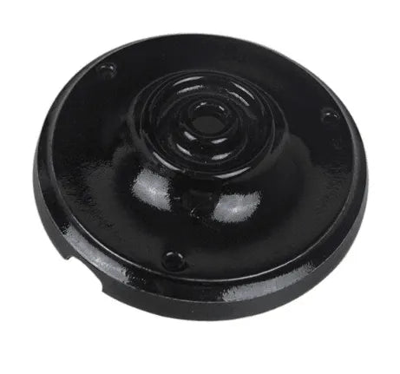 Plafondkap zwart porselein 10 cm 1 uitgang