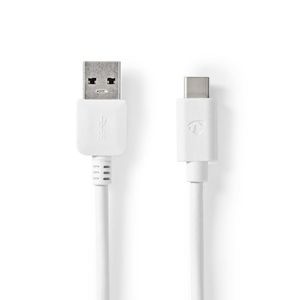 USB-Kabel | USB 3.2 Gen 1 | USB-A Male | USB-C© Male | 5 Gbps | Vernikkeld | 1.00 m | Rond | PVC |