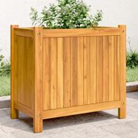 VidaXL Plantenbak met voering 54x31x50 cm massief acaciahout