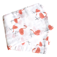 Swaddle hydrofiele doek - Flamingo