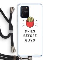 Fries before guys: Samsung Galaxy Note 10 Lite Transparant Hoesje met koord