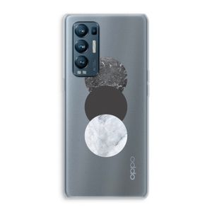 Marmeren cirkels: Oppo Find X3 Neo Transparant Hoesje